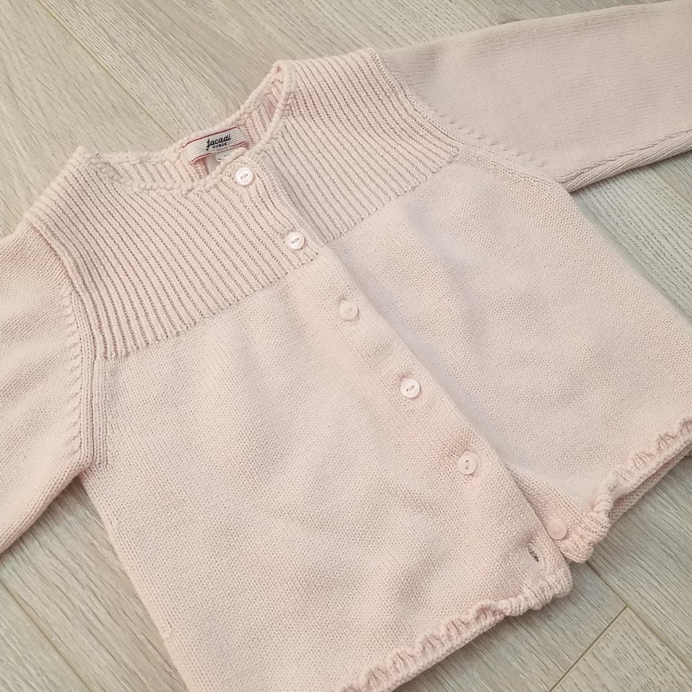 Jacadi 18m blush pink cardigan